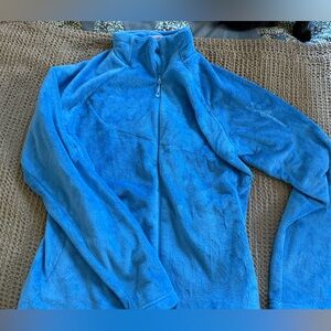 Women’s Blue Fleece Full-Zip Mid-layer Jacket